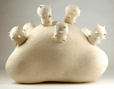Patate, a giant ceramic spud that stores the ashes of deceased family members