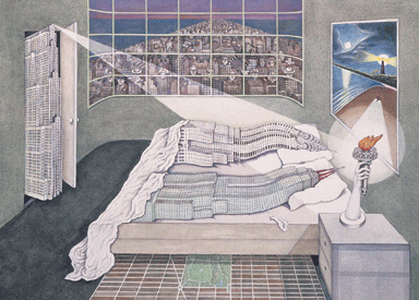 Flagrant Délit, 1975, used on the cover of Rem Koolhaas’ Delirious New York, 1978 Flagrant Délit, 1975, used on the cover of Rem Koolhaas’ Delirious New York, 1978
