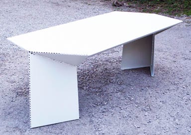 Bent table, 2007, for Moroso