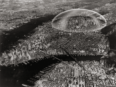 Buckminster Fuller and Shoji Sadao Dome Over Manhattan, c 1960 Buckminster Fuller and Shoji Sadao Dome Over Manhattan, c 1960