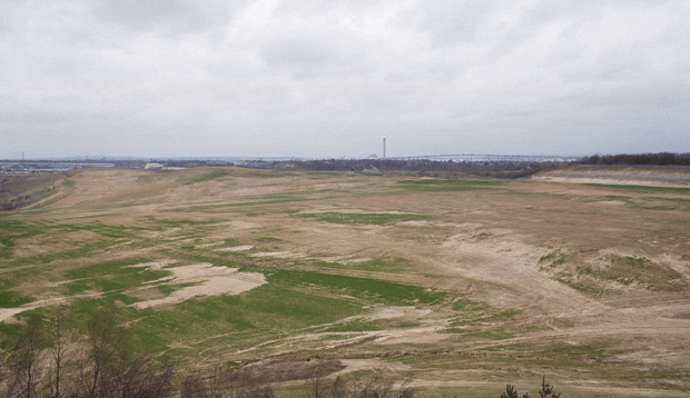 The Eastern Quarry, looking north west from the Observatory The Eastern Quarry, looking north west from the Observatory
