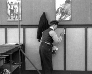 Buster Keaton in The High Sign, 1921, provided inspiration for the Alice stool 