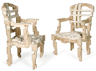 Pixelated chair