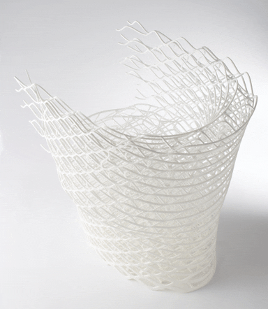 Diamond chair for Lexus, 2008, made of rapid-protyped nylon resin