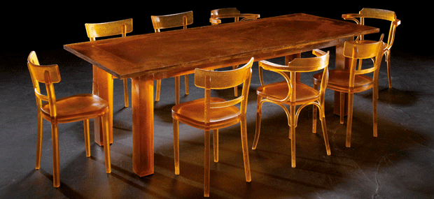 Spitting Image dining table and chairs Spitting Image dining table and chairs