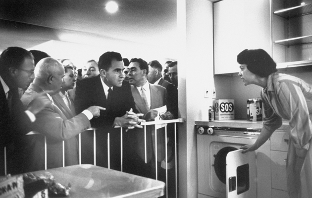 Kitchen politics Nikita Khrushchev and Richard Nixon debate washing machines at the 1959 American National Exhibition in Moscow