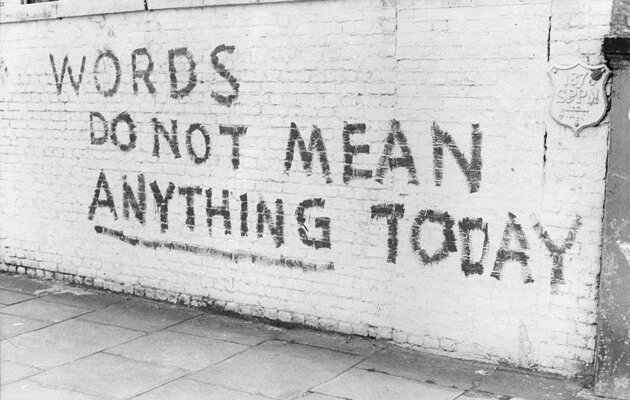 Words do not mean anything copy