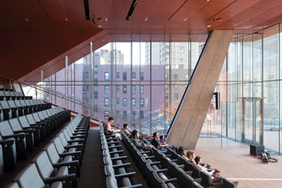 Inside the Vagelos Center auditorium: Diller Scofidio + Renfro's medical school in New York's Manhattan for Columbia University