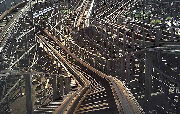 Lightning Racer Tracks Hersheypark roller coaster 2013 08 10