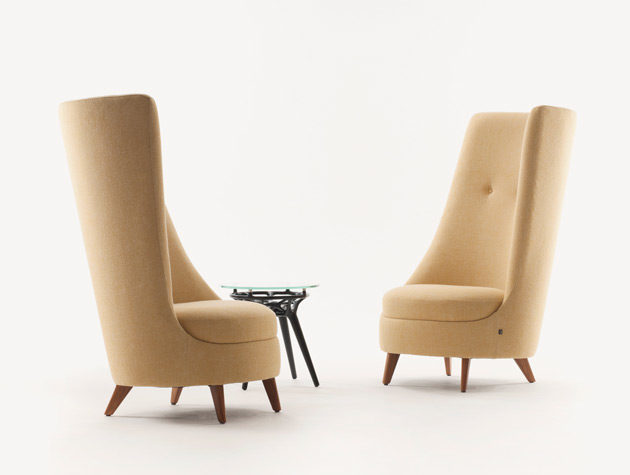 Morgan iconeye Pimlico high back lounge chairs