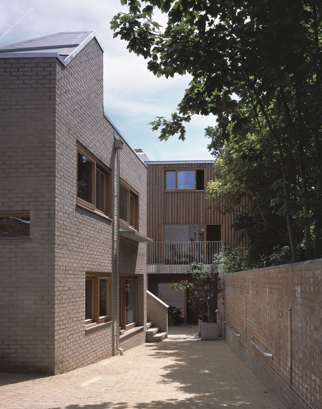 Copper Lane in Stoke Newington. The cohousing scheme was designed by Henley Halebrown Rorrison ICON
