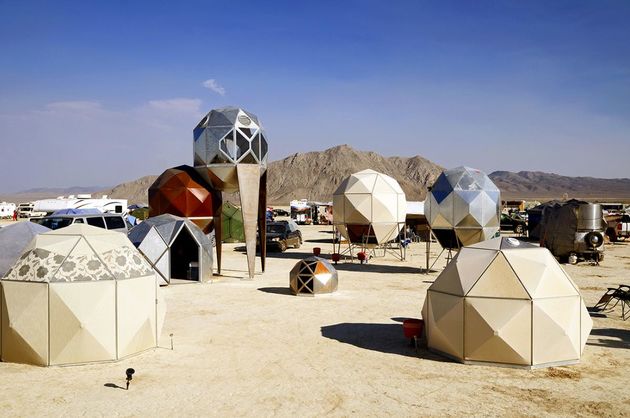 metal pods black rock city nv burning man icon