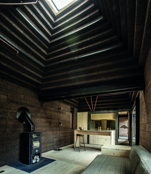 Inside the Cork House. Photo by Magnus Dennis