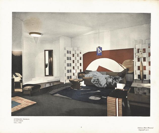 Eileen Gray's design for a Monte Carlo boudoir. Photo: Archives Galerie Gilles Peyroulet Paris