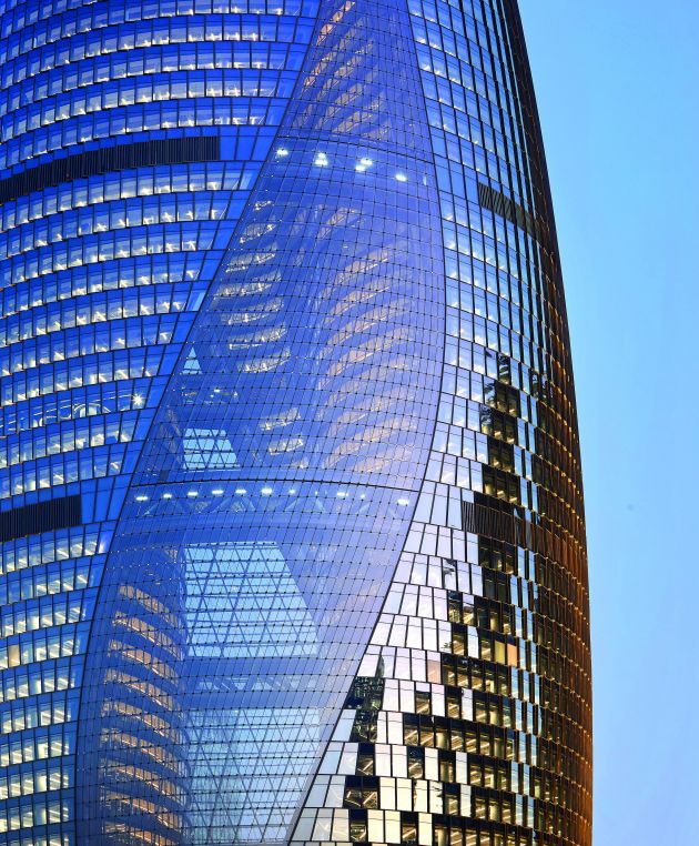 Designing on the global frontier of progress. ZHA's Leeza Soho tower in Beijing, 2019. Photo: Hufton+Crow.