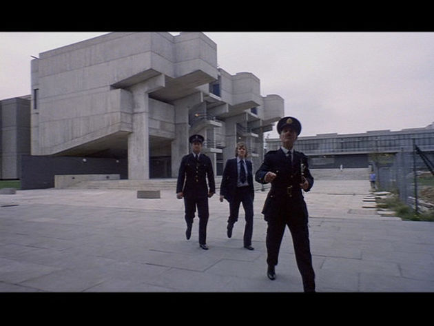 Brunel University Lecture Theatre in a scene from the film Clockwork Orange