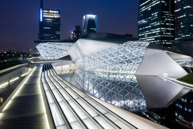 Guangzhou Opera House. Photo by Iwan Baan
