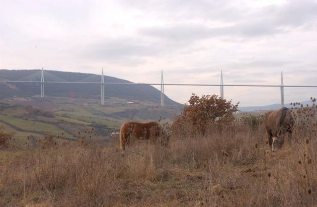 Millau Viaduct by Foster Partners. Photo by Nigel Young