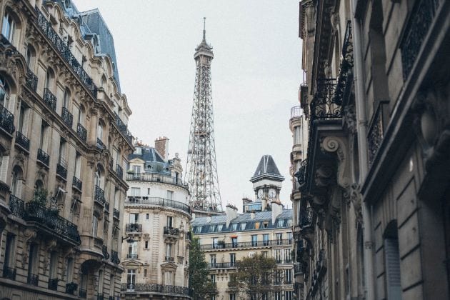 Paris' strict lockdown has seen the streets acquire an eerie quietude.