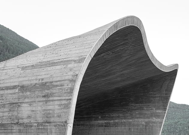 sculptural portal to ring road tunnel in south tyrol, italy - iconeye.com