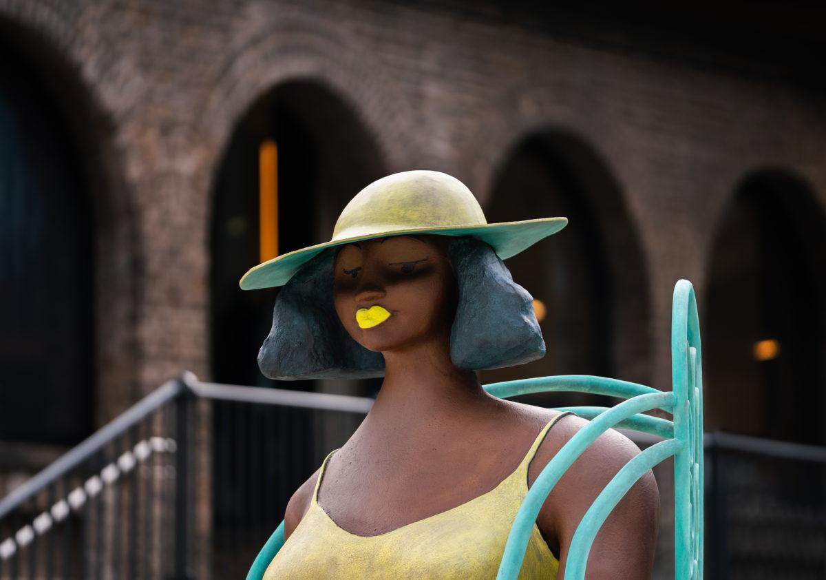 American artist, Public Realm, Tschabalala Self London, Coal Drops Yard Sculpture, iconeye, ICON magazine