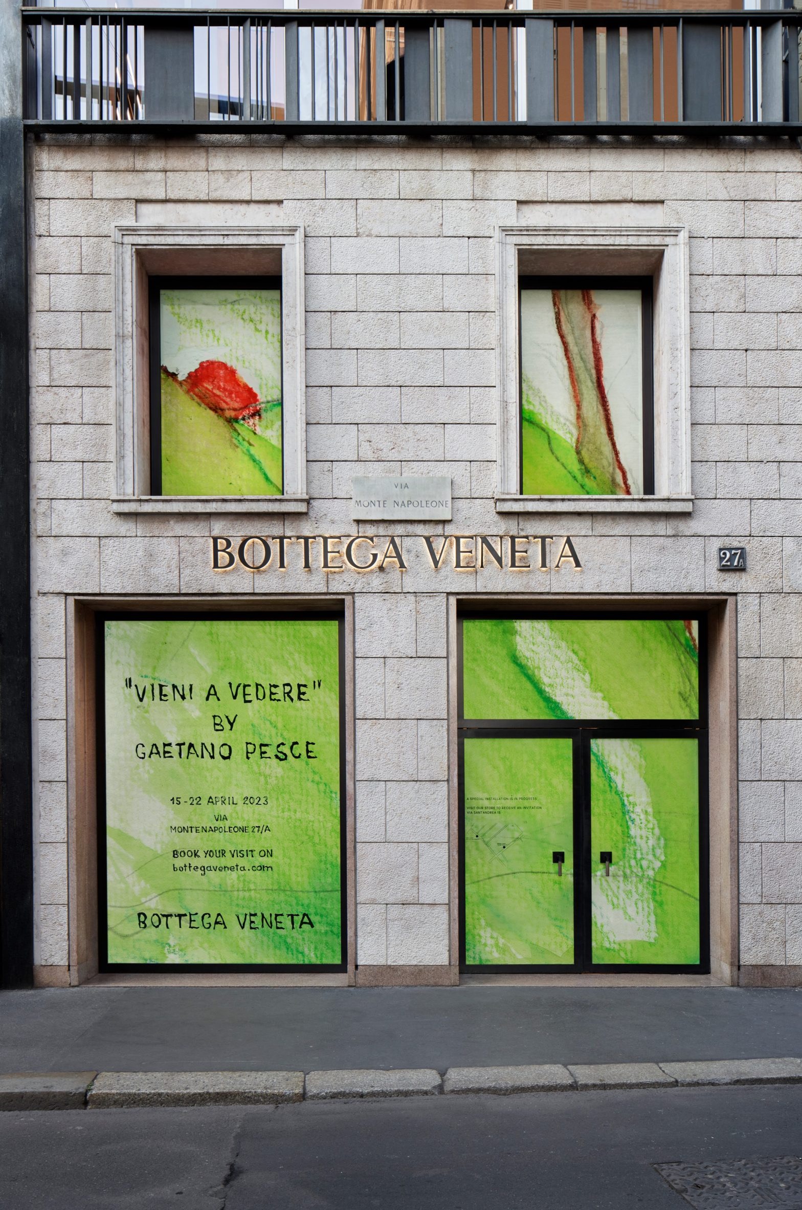 Bottega Veneta Montenapoleone store Vieni a Vedere (Come and See) Milan Design Week 2023