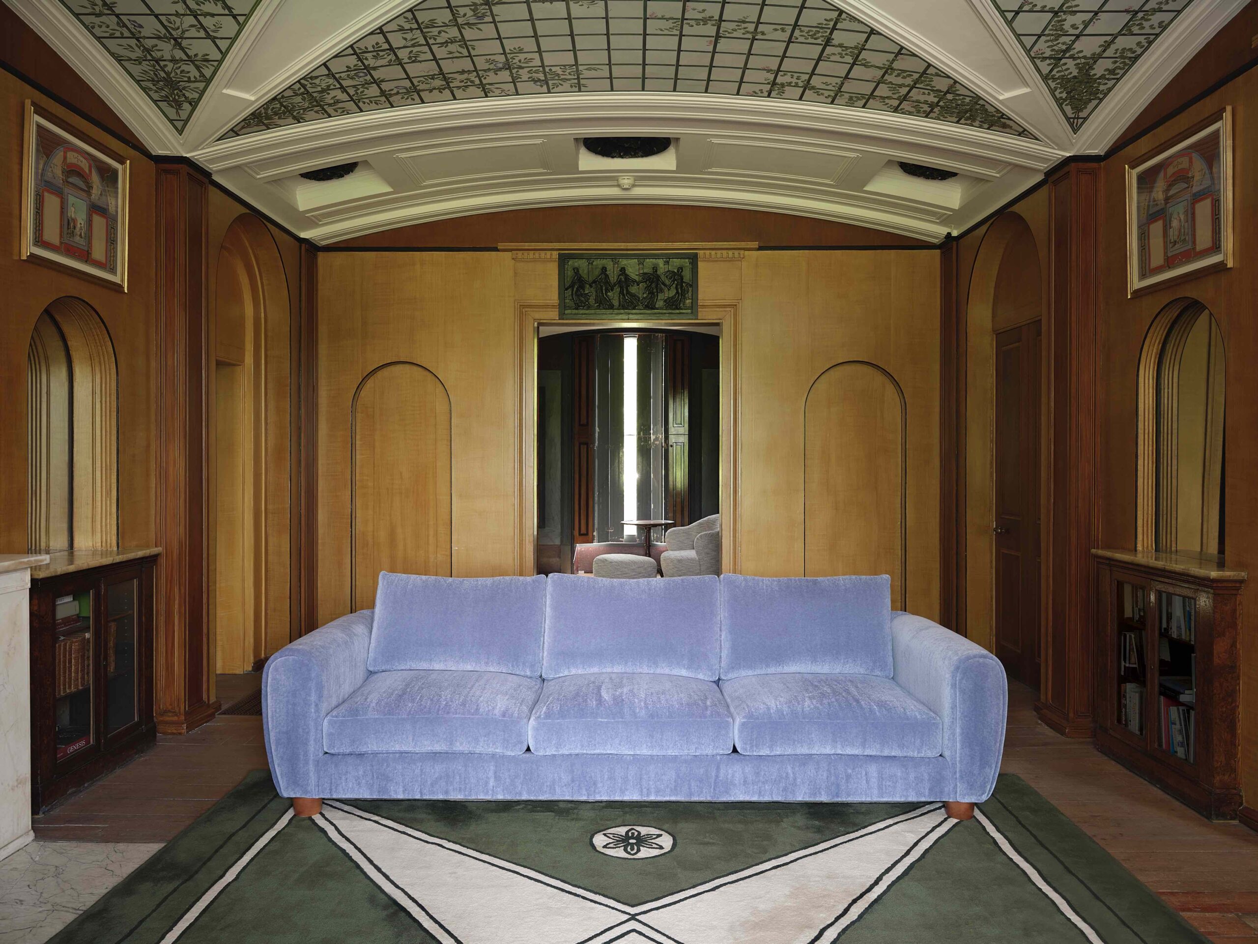 Bryan O'Sullivan design interior blue sofa