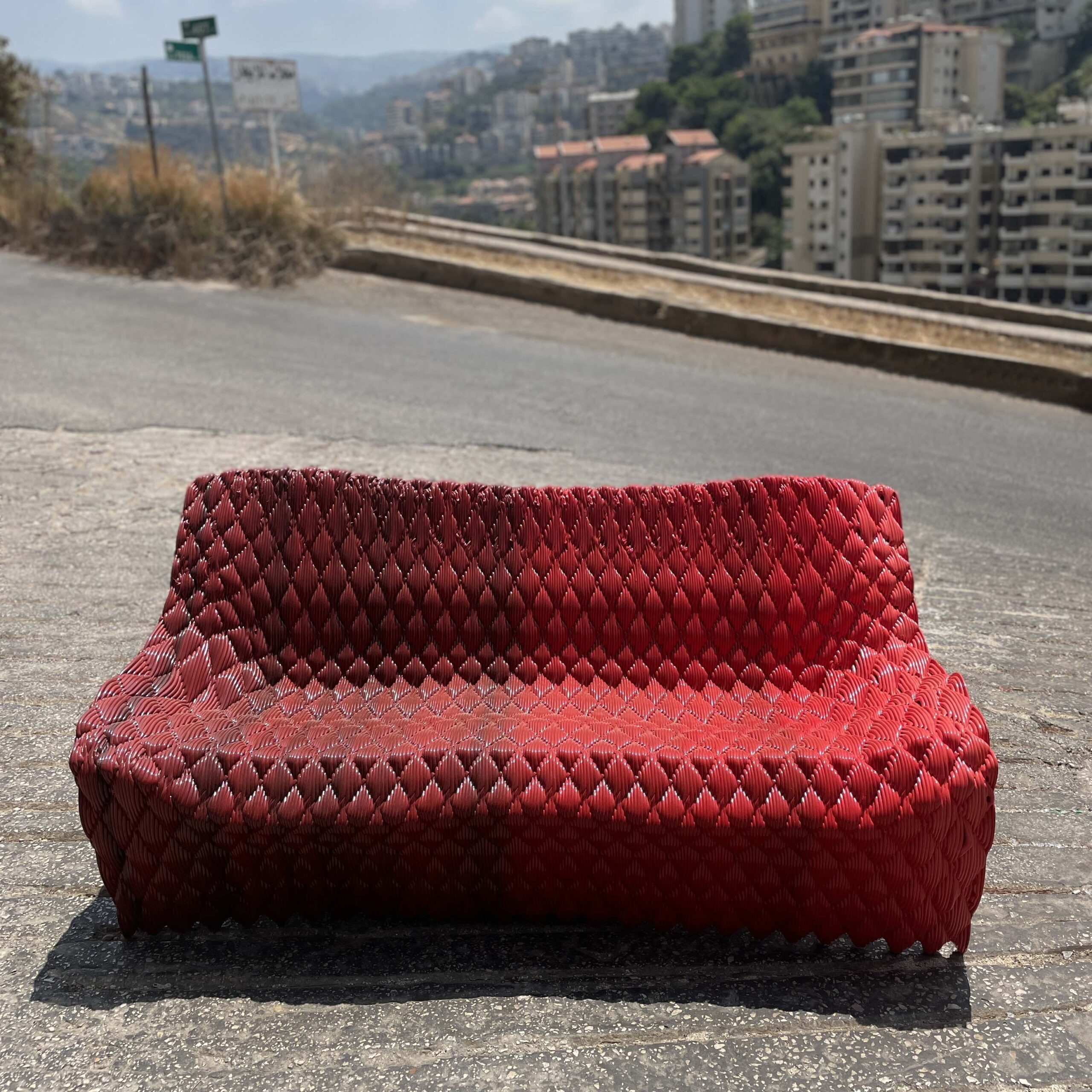 We Design Beirut Abnormal Couch, Post Industrial Crafts, Milan Design Week 2023