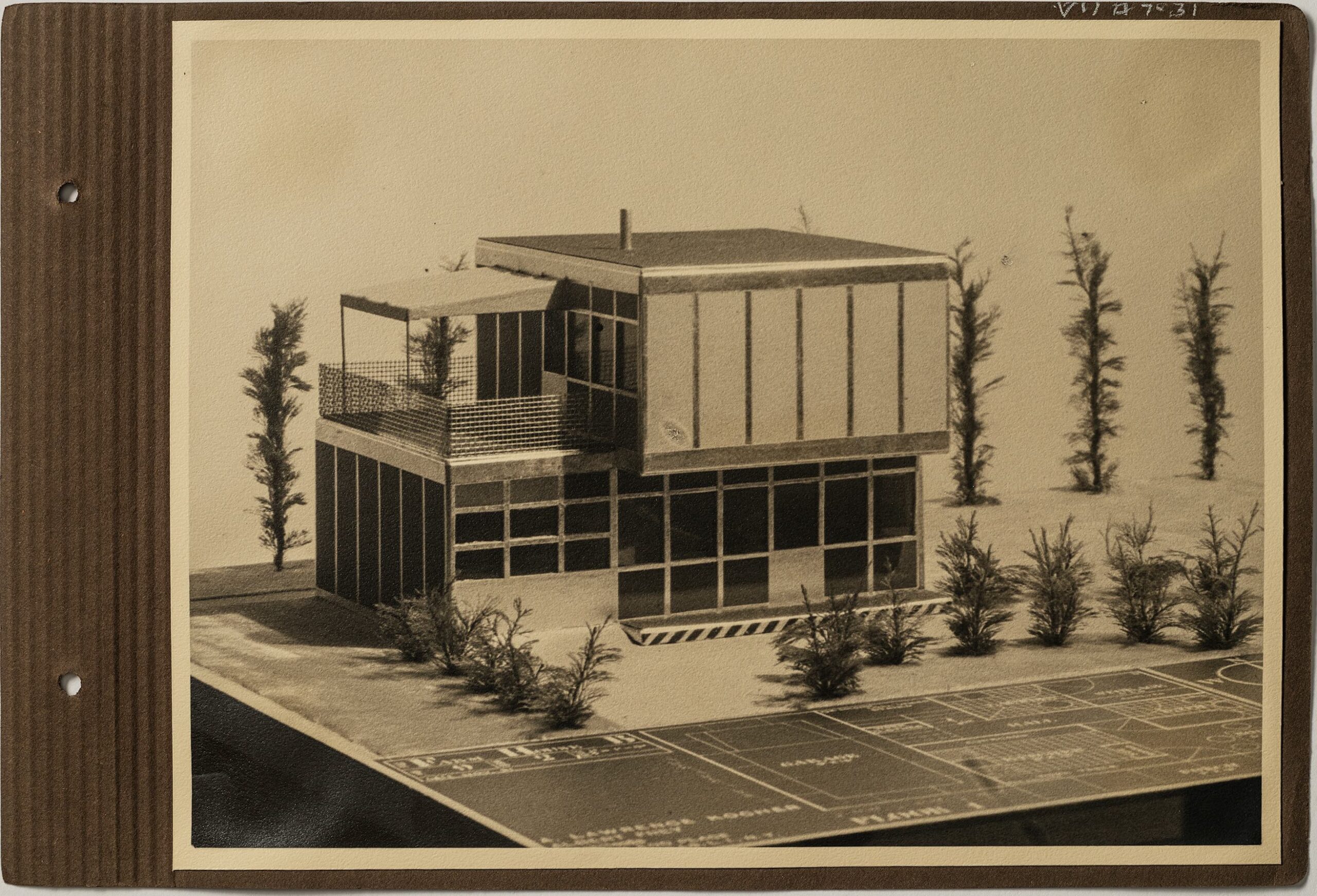 Kocher & Frey Model of Farmhouse B. 1932 Palm Springs