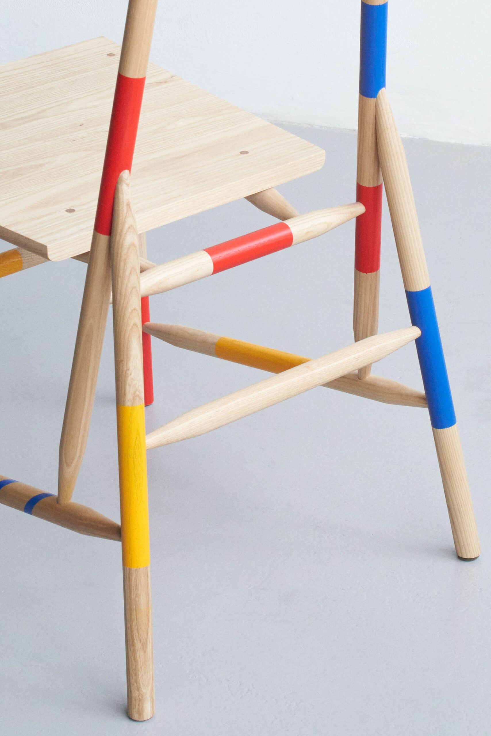 Mikado chair rio kobayashi detail stripe wood