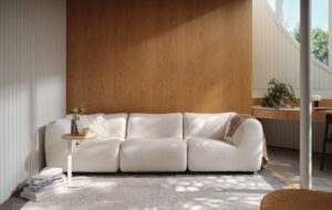 King Living white sofa feature