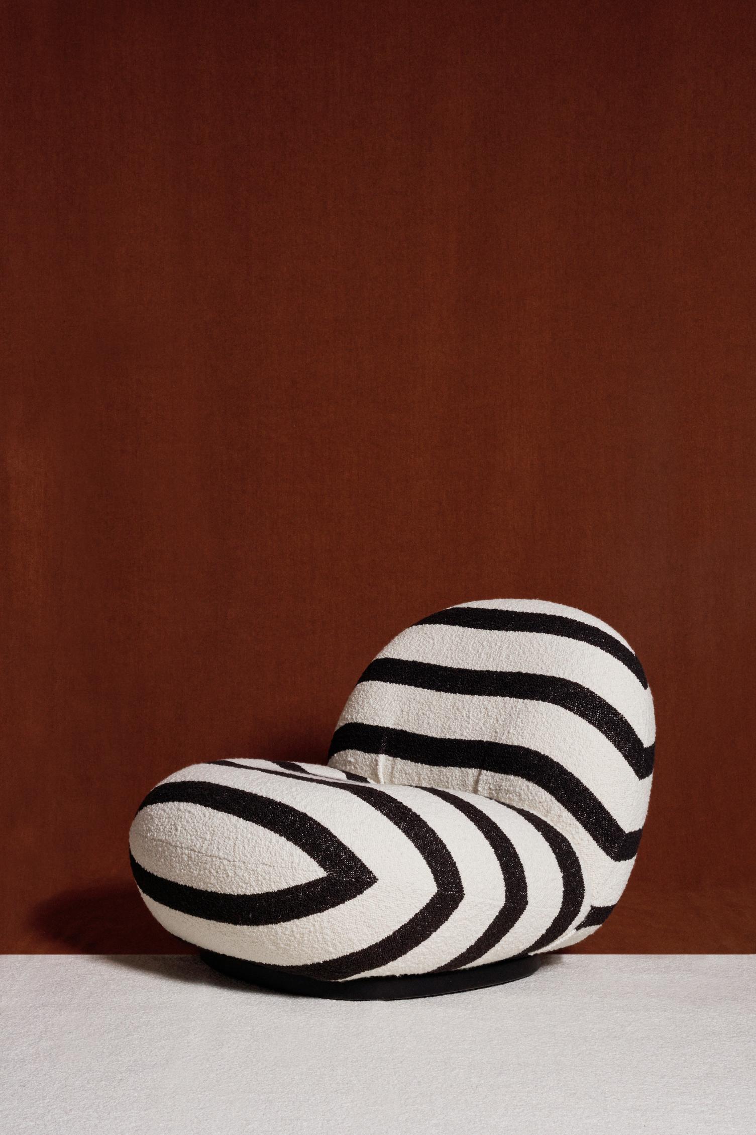 Gubi Dedar Karakorum Stripe Pacha lounge chair