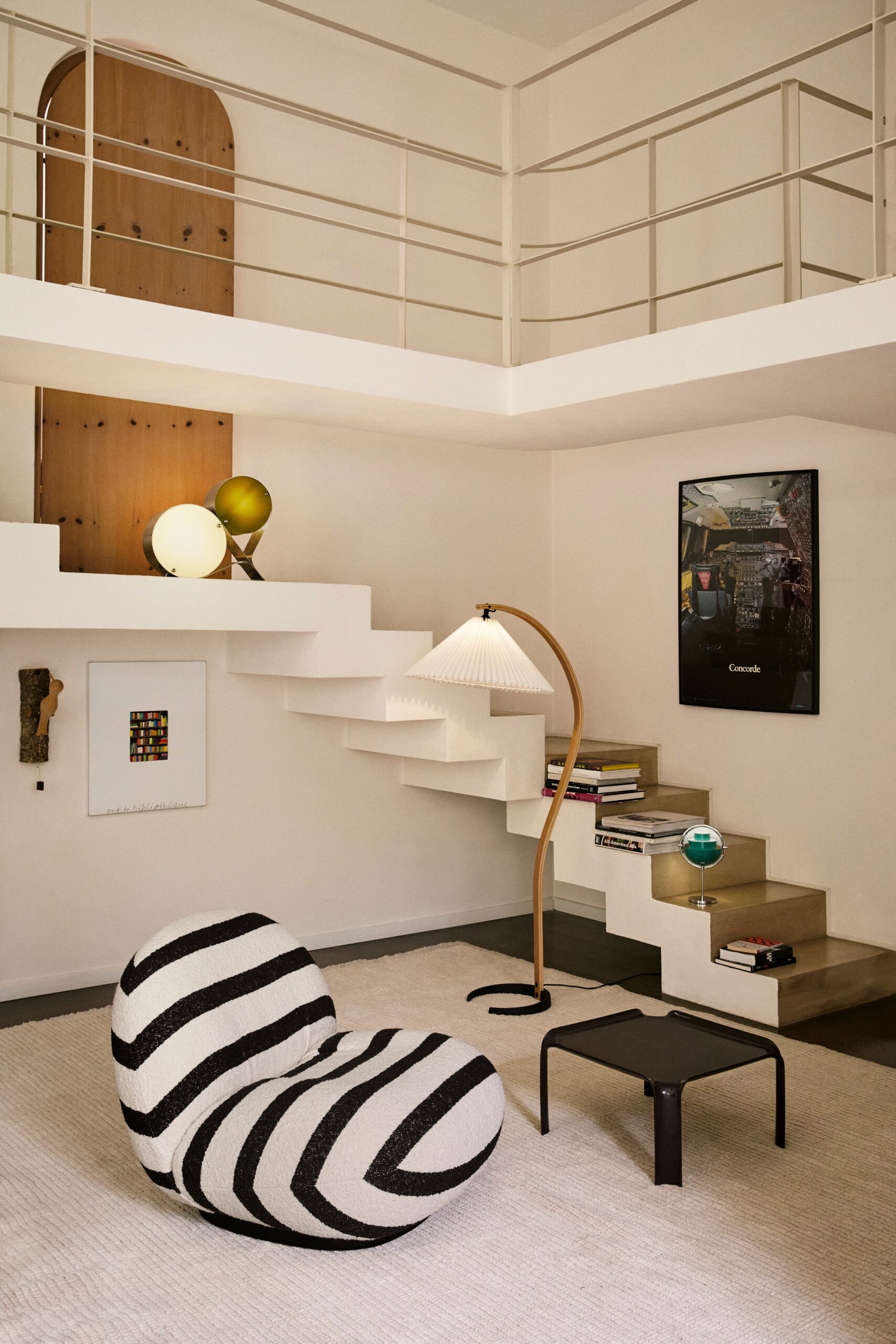 Gubi Dedar Karakorum Stripe chair in room